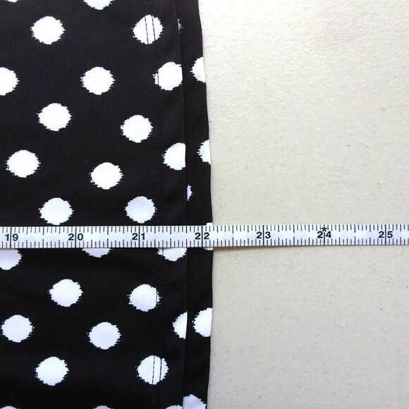 a.n.a. Women's Black/White Polka Dot Tankini Top - Picture 5 of 7